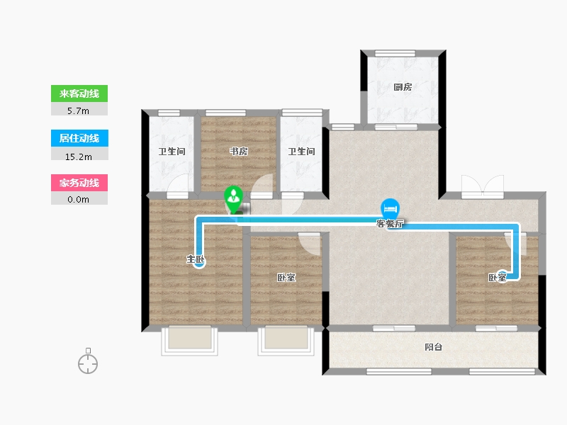 山东省-淄博市-学府壹号-120.32-户型库-动静线