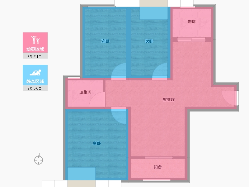 安徽省-合肥市-融创城融祥园-81.14-户型库-动静分区