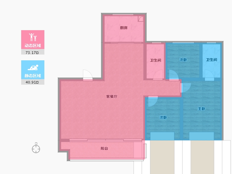 山东省-德州市-壹品书香-116.00-户型库-动静分区