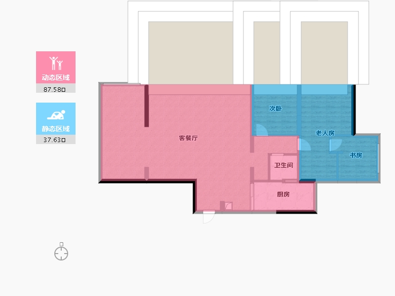 广东省-深圳市-壹方商业中心-160.00-户型库-动静分区