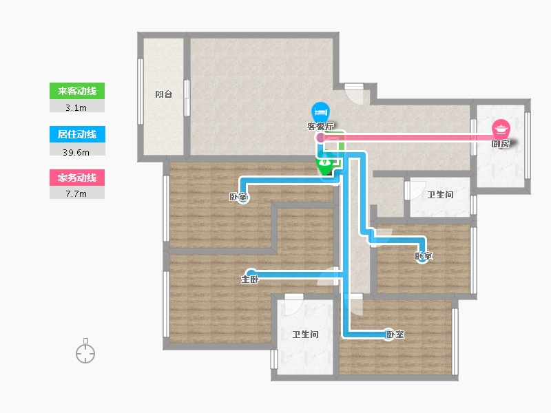 河南省-鹤壁市-朝华园-150.00-户型库-动静线