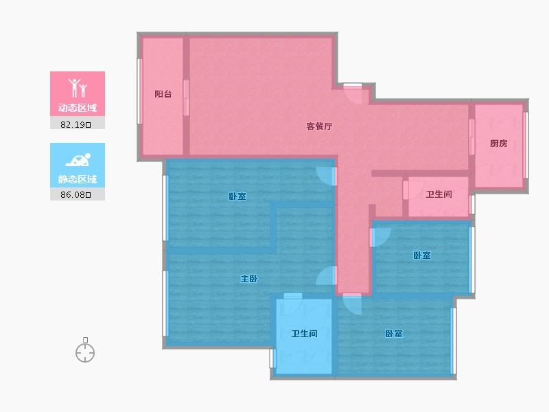 河南省-鹤壁市-朝华园-150.00-户型库-动静分区