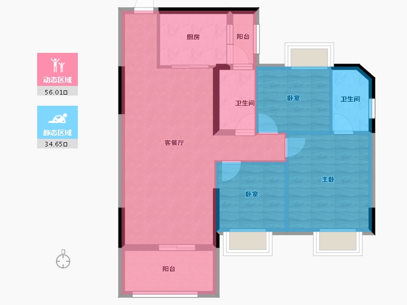 广东省-江门市-御锦龙湾-100.00-户型库-动静分区