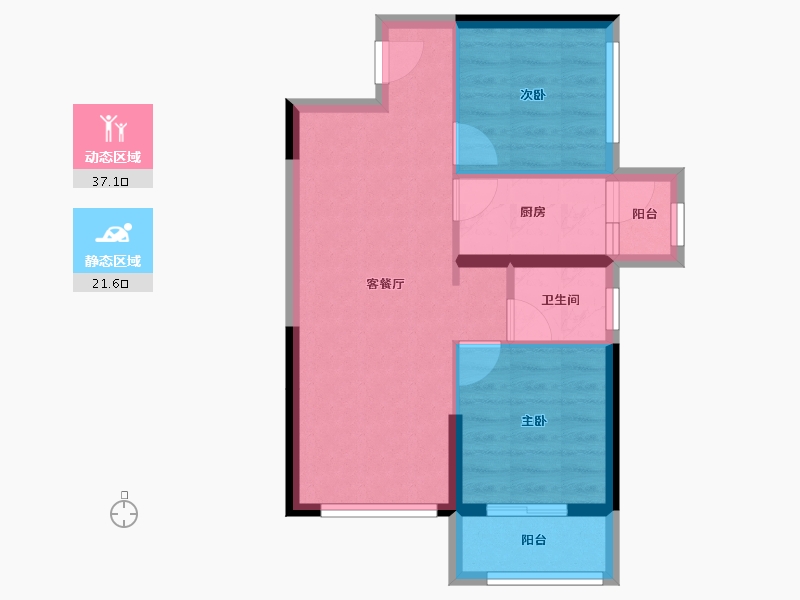 广东省-广州市-华发中央公园-50.00-户型库-动静分区