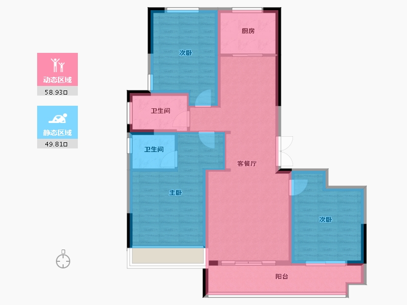 河南省-商丘市-昌隆璟园-97.74-户型库-动静分区