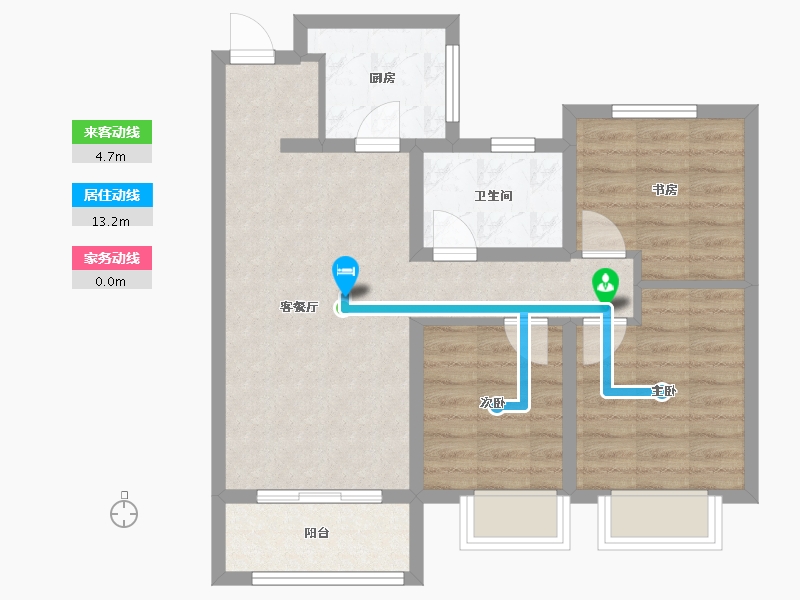 河北省-邢台市-万腾御景城-83.72-户型库-动静线