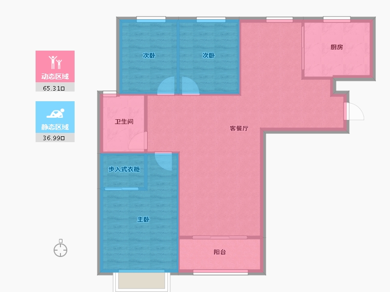 山东省-潍坊市-北大锦城-104.00-户型库-动静分区