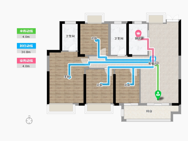 江西省-萍乡市-翰林悦府-110.03-户型库-动静线