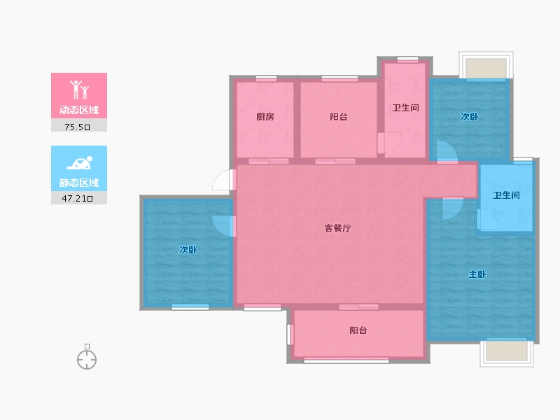 湖南省-湘西土家族苗族自治州-诚信御景园-120.00-户型库-动静分区