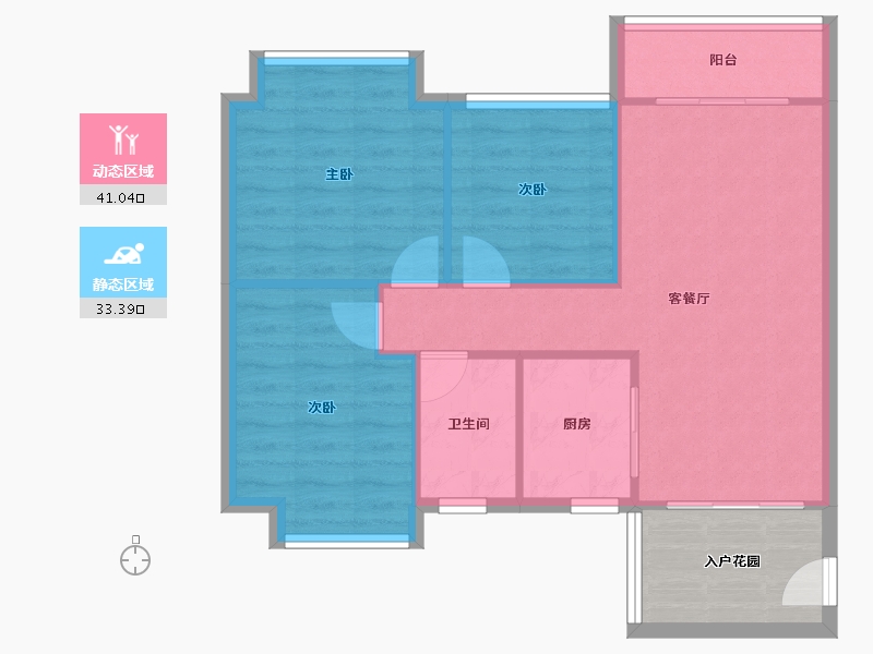 广东省-惠州市-爱琴海-73.22-户型库-动静分区