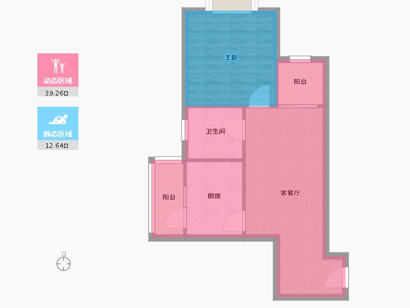 四川省-成都市-新桥逸景-47.00-户型库-动静分区