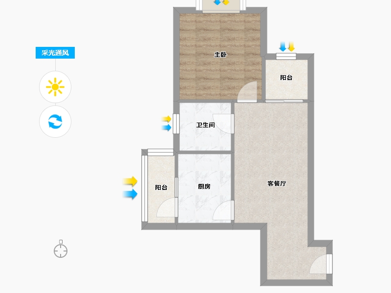 四川省-成都市-新桥逸景-47.00-户型库-采光通风