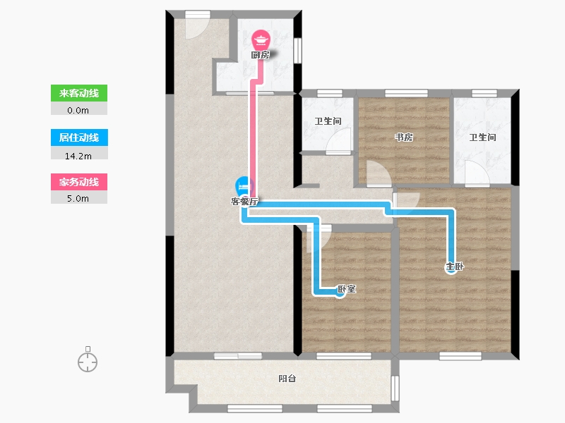 安徽省-宿州市-融翔天街(建设中)-99.83-户型库-动静线