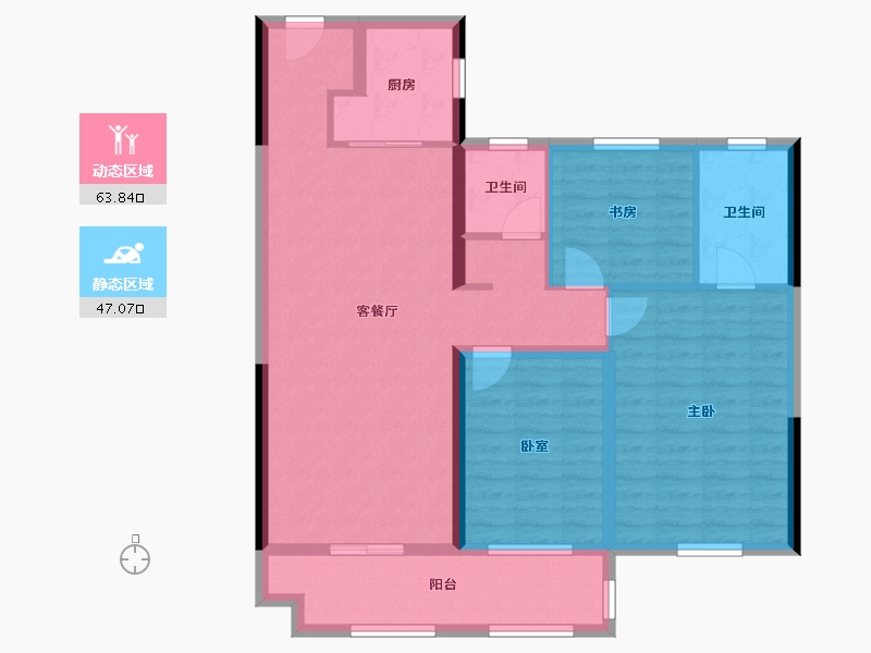 安徽省-宿州市-融翔天街(建设中)-99.83-户型库-动静分区