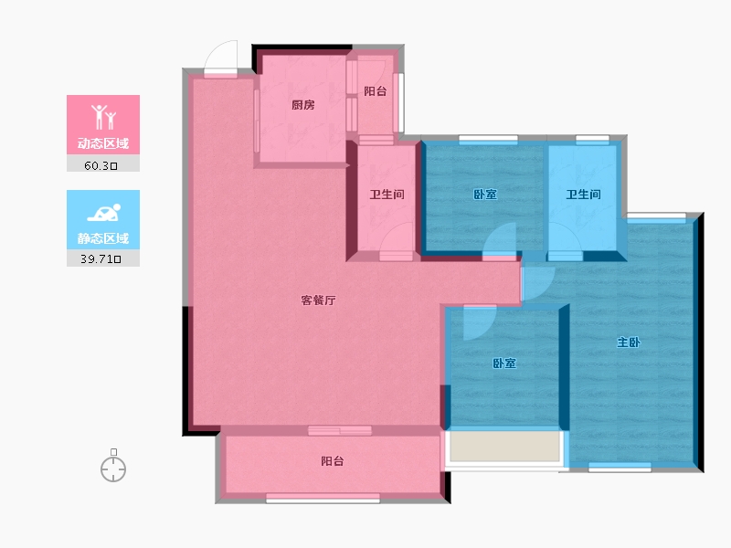 广西壮族自治区-南宁市-未来方舟-84.44-户型库-动静分区