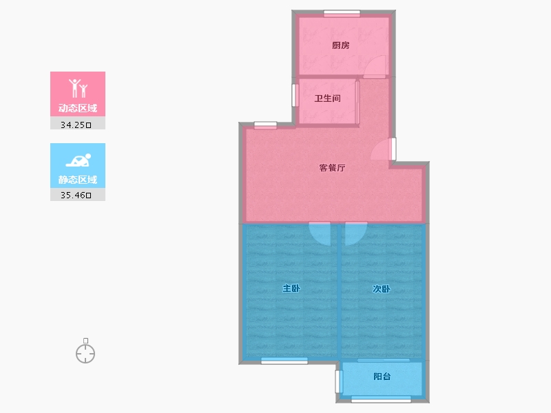 上海-上海市-妙境一村-69.00-户型库-动静分区