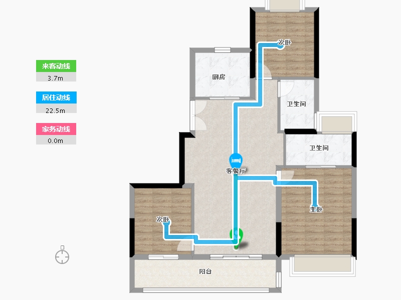 江苏省-盐城市-建发金辉珺和府-100.00-户型库-动静线