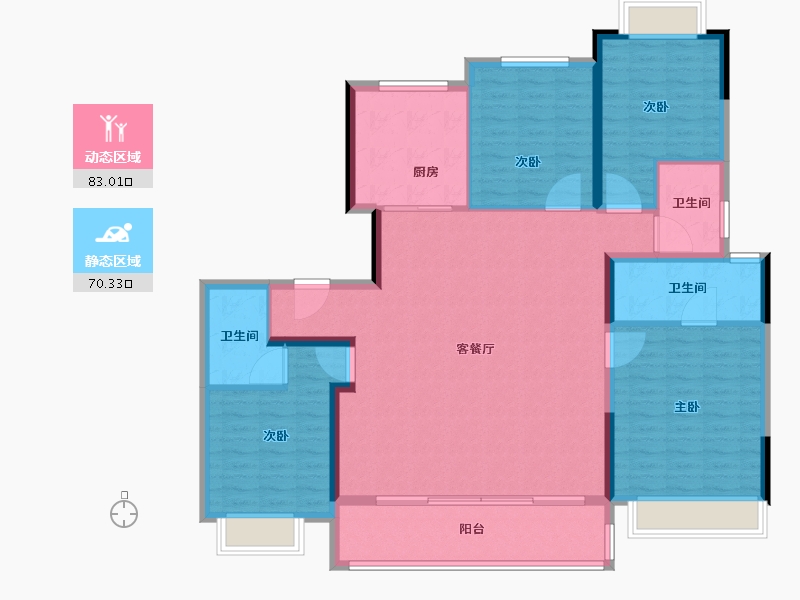 江苏省-盐城市-建发金辉珺和府-140.00-户型库-动静分区