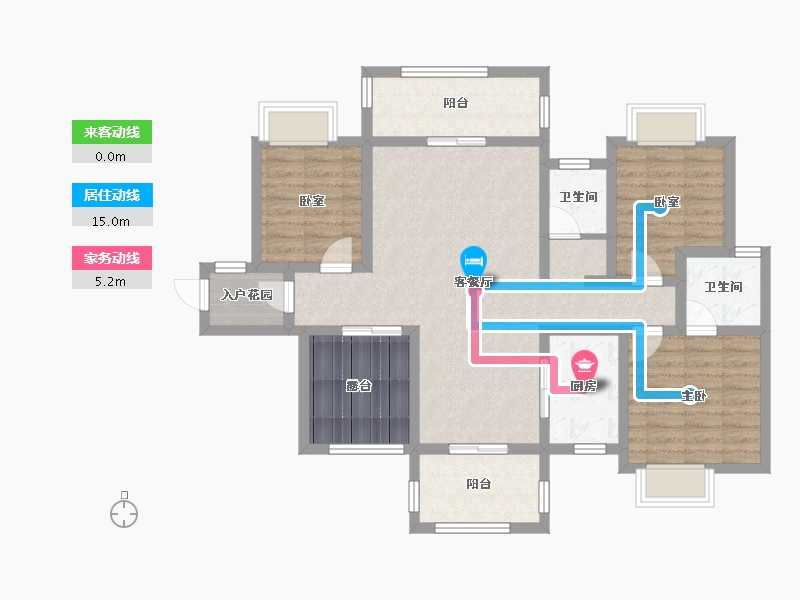 湖南省-永州市-徐福天誉-102.40-户型库-动静线