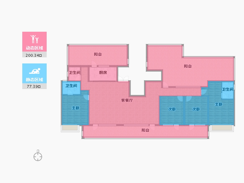 山东省-临沂市-儒辰逸品天玺-170.00-户型库-动静分区