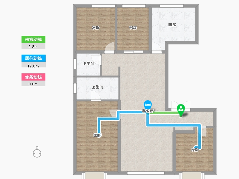 北京-北京市-中建壹品学府公馆-120.00-户型库-动静线