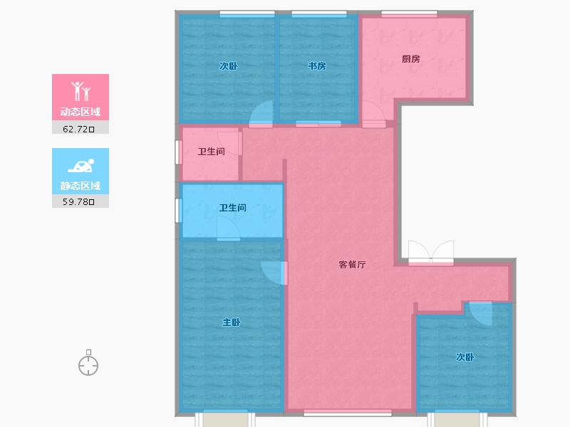 北京-北京市-中建壹品学府公馆-120.00-户型库-动静分区