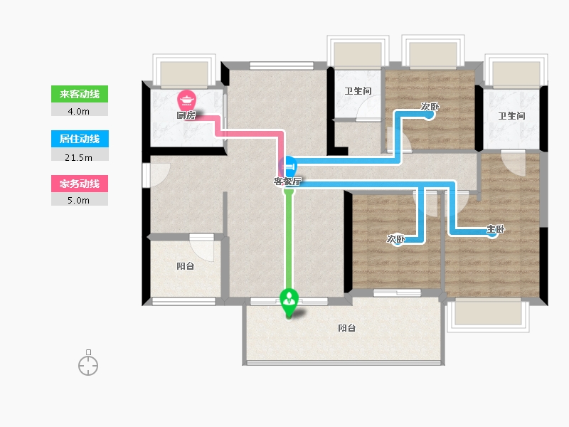 广东省-韶关市-九麟府-96.80-户型库-动静线