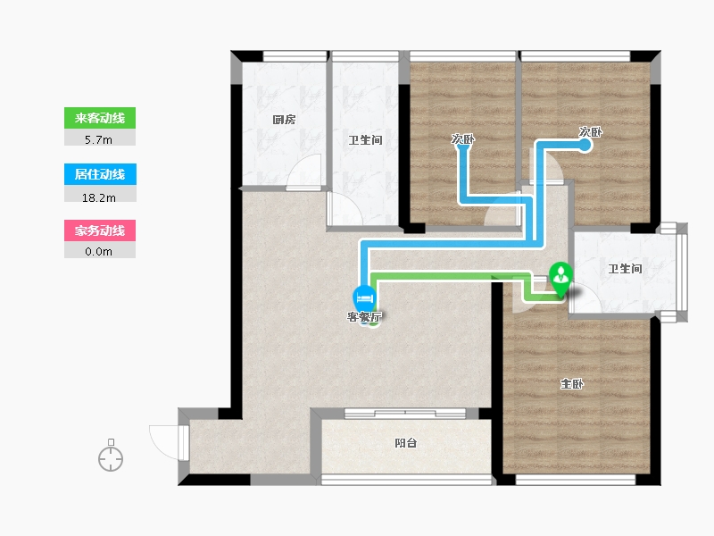 广西壮族自治区-北海市-城央万象-82.63-户型库-动静线