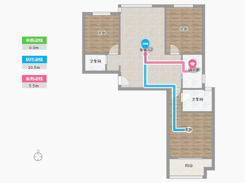 河北省-石家庄市-绿地新里城西斯莱公馆-B区-92.46-户型库-动静线