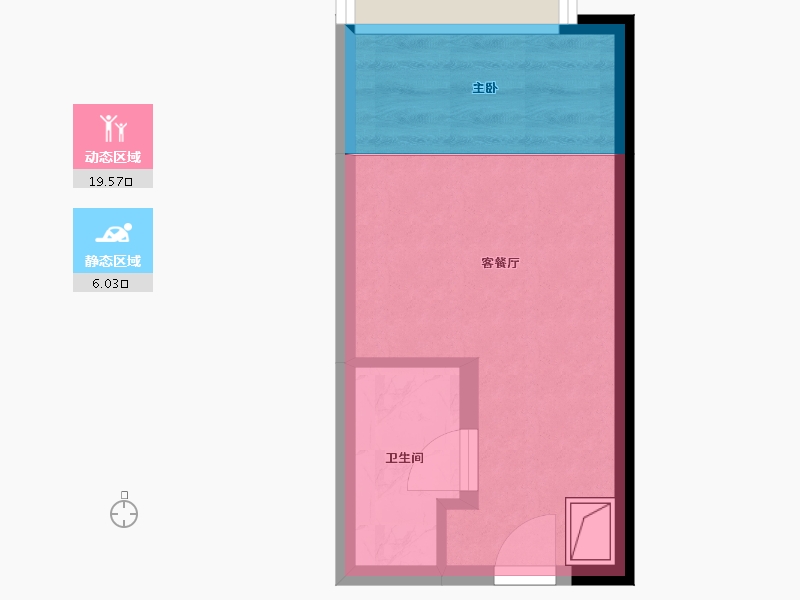 四川省-成都市-融创香璟台西苑-27.79-户型库-动静分区