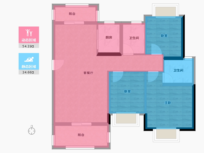 广东省-河源市-中东学府里-95.00-户型库-动静分区