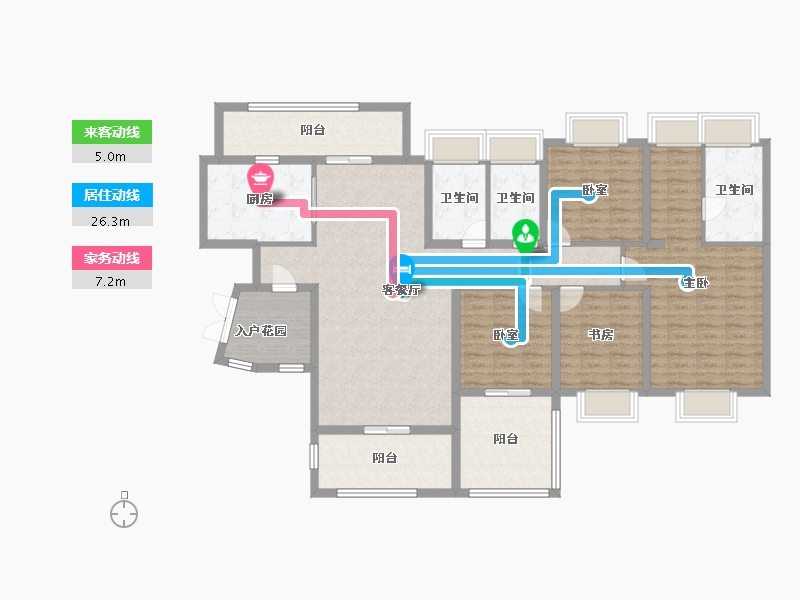 广东省-韶关市-沙湖御景-152.00-户型库-动静线