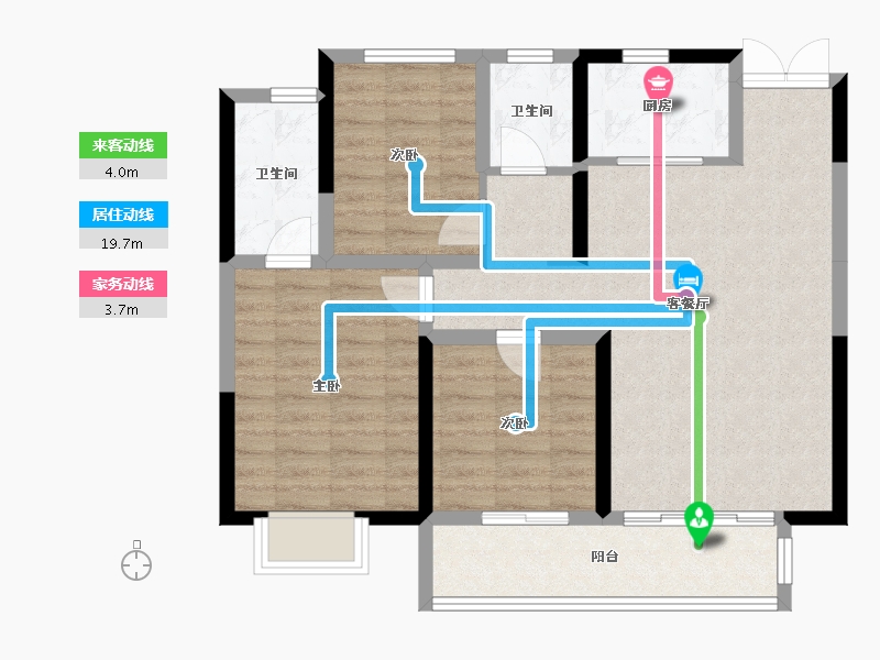 河北省-石家庄市-云华-92.64-户型库-动静线