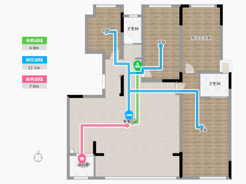 重庆-重庆市-华侨城嘉陵江天-180.00-户型库-动静线