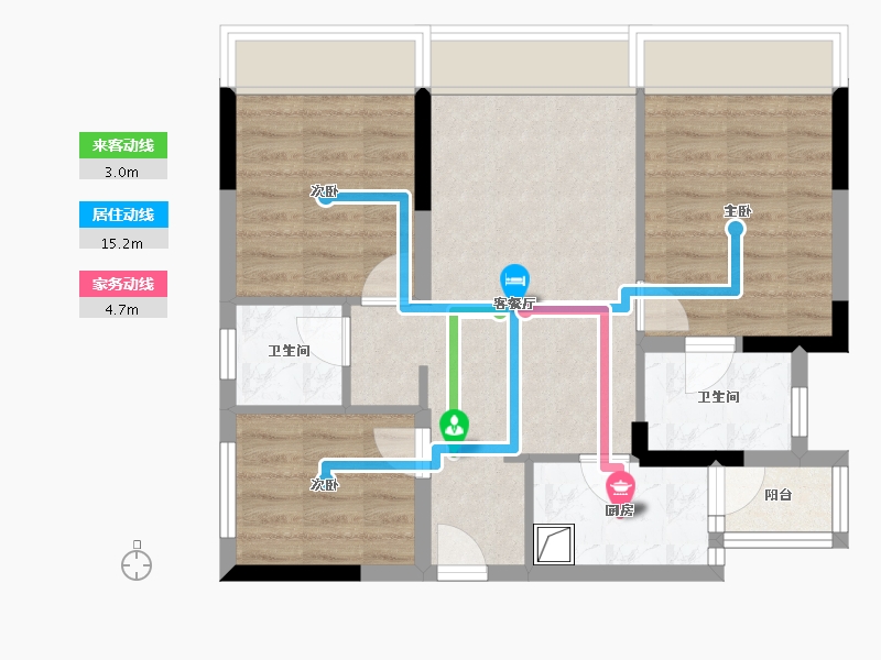 四川省-成都市-武侯樾府-71.20-户型库-动静线