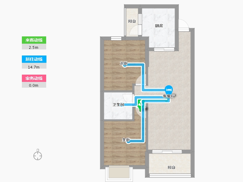 四川省-成都市-上东一号二期-57.89-户型库-动静线