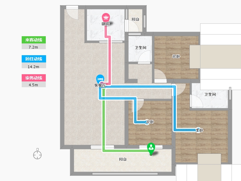 四川省-凉山彝族自治州-康城-91.00-户型库-动静线