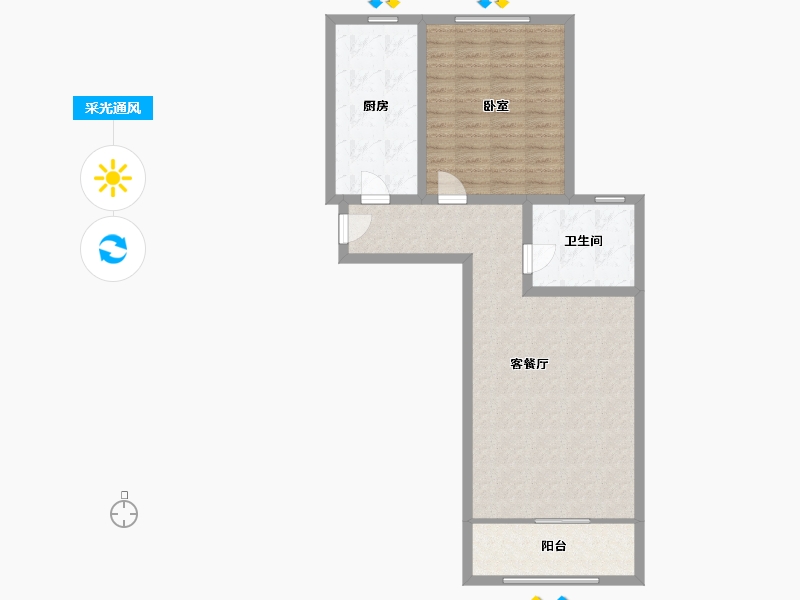 天津-天津市-春霞里-68.00-户型库-采光通风