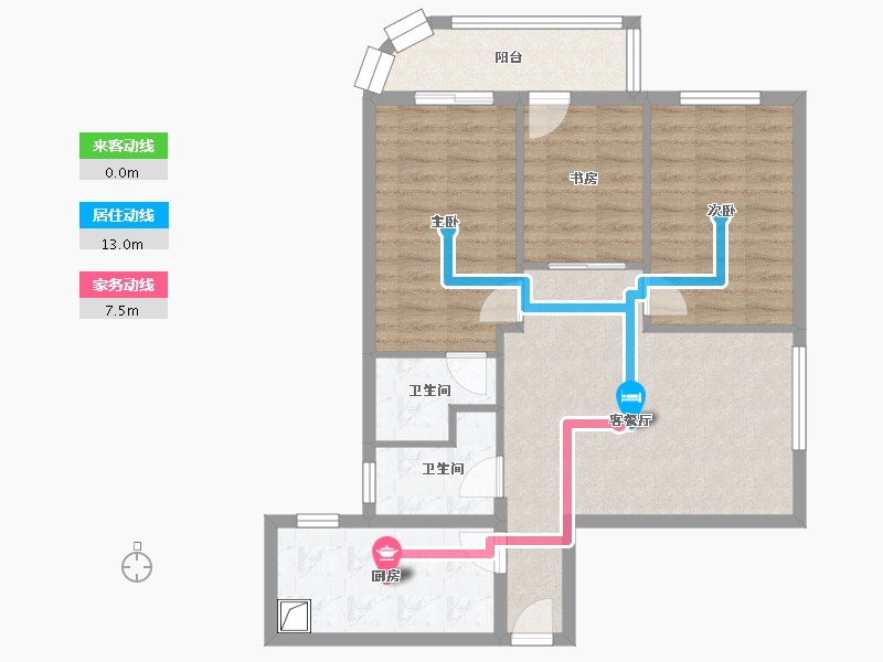 福建省-福州市-永升城-78.40-户型库-动静线