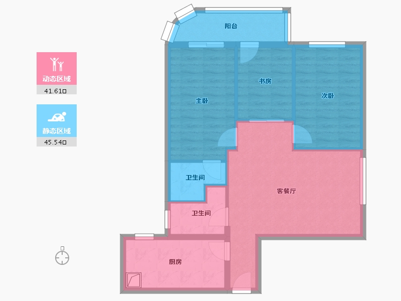 福建省-福州市-永升城-78.40-户型库-动静分区