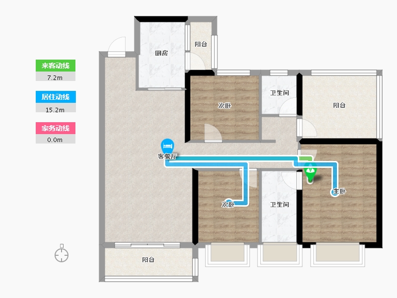 广西壮族自治区-钦州市-钦州碧桂园天玺湾-100.00-户型库-动静线