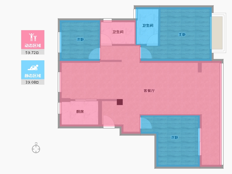 浙江省-宁波市-久桦府-92.21-户型库-动静分区