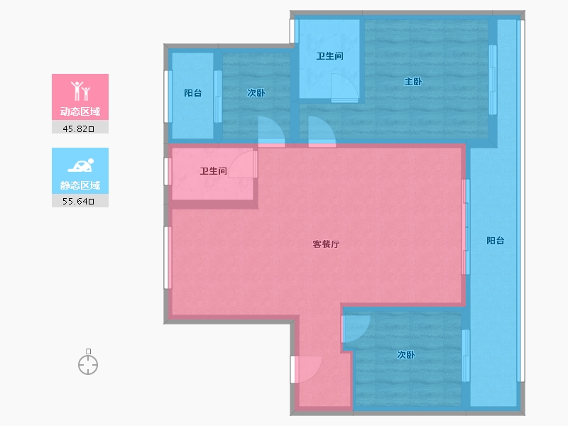 山东省-威海市-锦绣四海-89.00-户型库-动静分区