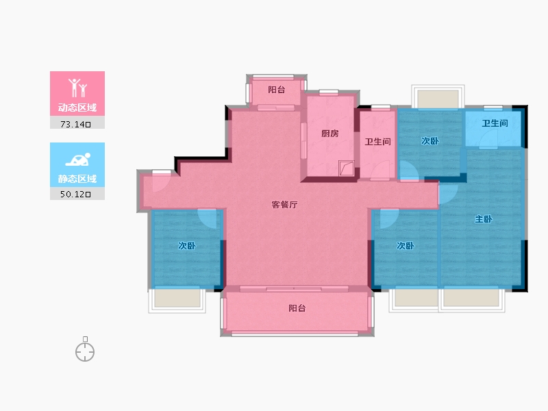 江西省-赣州市-碧桂园-120.00-户型库-动静分区