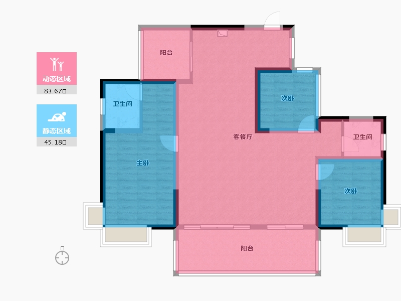 四川省-德阳市-城南壹号-118.00-户型库-动静分区