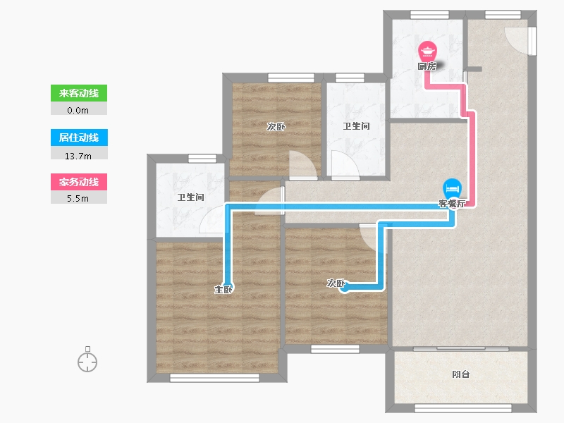 贵州省-贵阳市-贵阳未来方舟F12组团-100.00-户型库-动静线