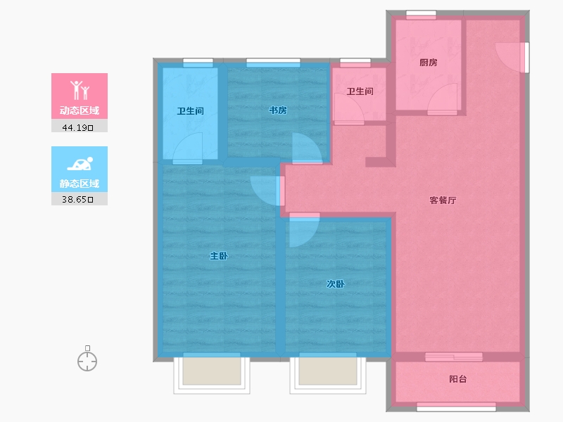 山西省-忻州市-锦钰华府-80.00-户型库-动静分区