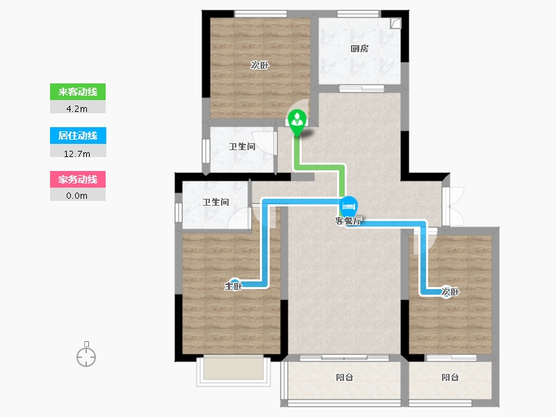 甘肃省-临夏回族自治州-康乐县景悦府-105.60-户型库-动静线