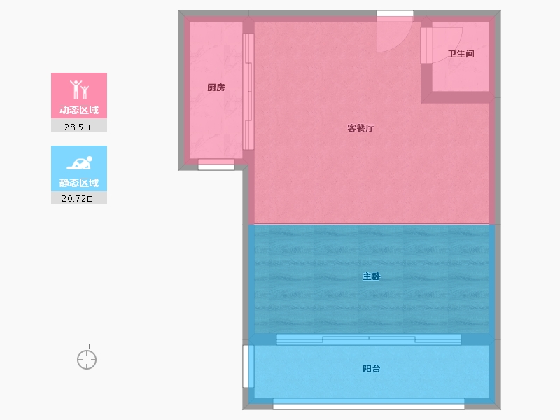 河北省-保定市-华阳风景-44.00-户型库-动静分区