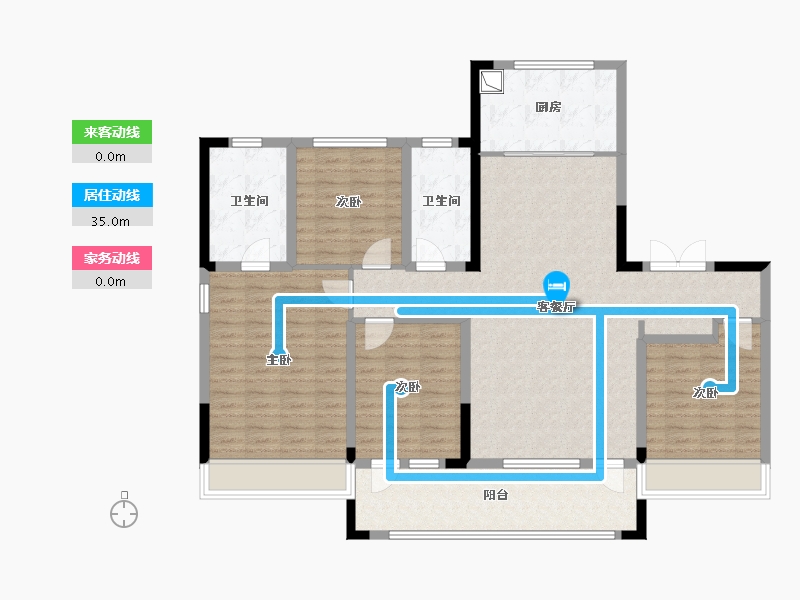 山东省-青岛市-银丰御玺-128.00-户型库-动静线